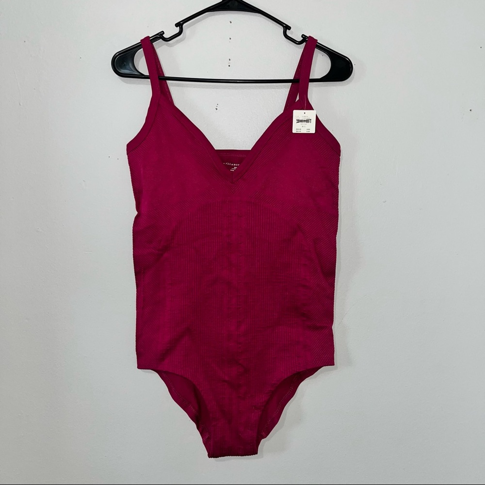 NWT Free people maroon bodysuit size M/L